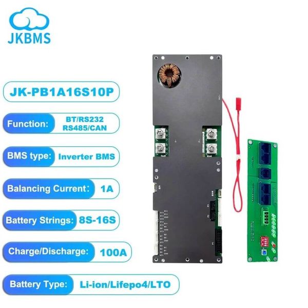 BMS JK PB1A16S10P | 8S-16S | Струм - 100A | Балансування - 1A BMS-JK-PB1A16S10P фото