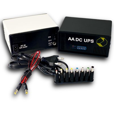 ДБЖ для роутерів, комутаторів, модемів, ONU, NAS, IP камер, сигналізацій та іншого низьковольтного обладнання. AA-DC-UPS-30000 фото