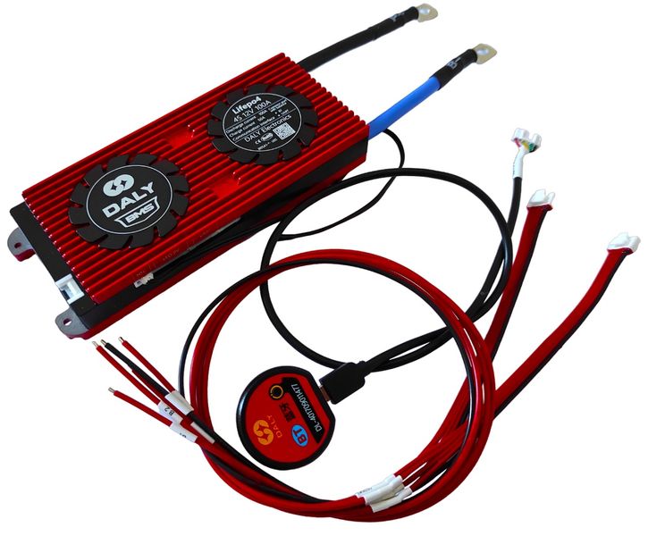 DALY Smart BMS LiFePo4 4S 12V 100A порт Uart (з датчиком температури, Bluetooth) BMS-DAL-4S-100 фото